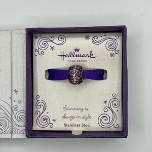 hallmark purple ombré crystal charm